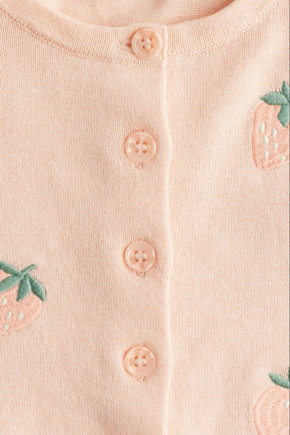 H&M Хлопковый кардиган, персиковый