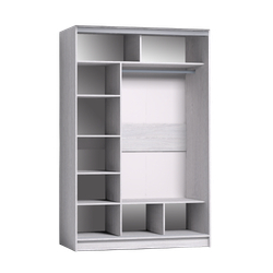 Шкаф-купе с зеркалом Strike 1350 Ясень Анкор светлый