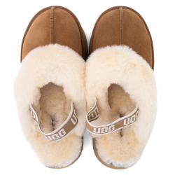 UGG Funkette Suede Platform Chestnut