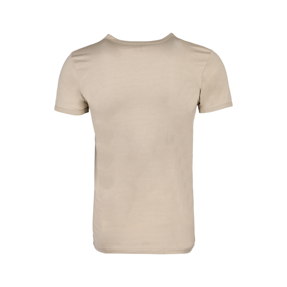 Мужская футболка бежевая с круглым воротом. Набор 2 штуки QianBA QB52469