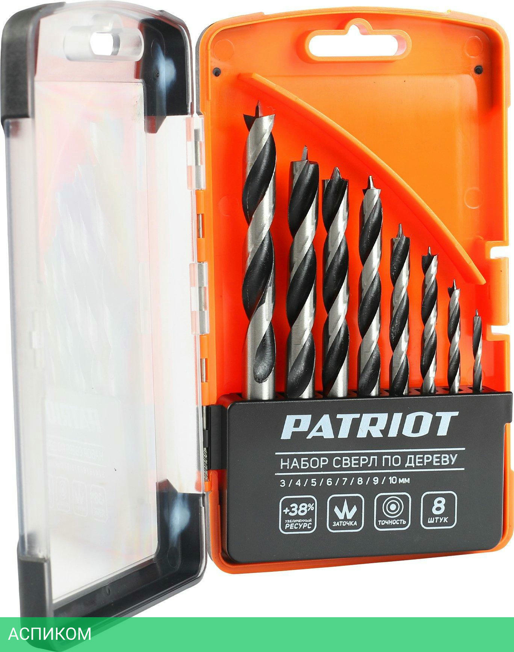 Набор сверл по дереву Patriot 815010103