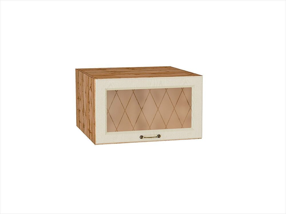 Шкаф верхний горизонтальный остекленный глубокий Ницца