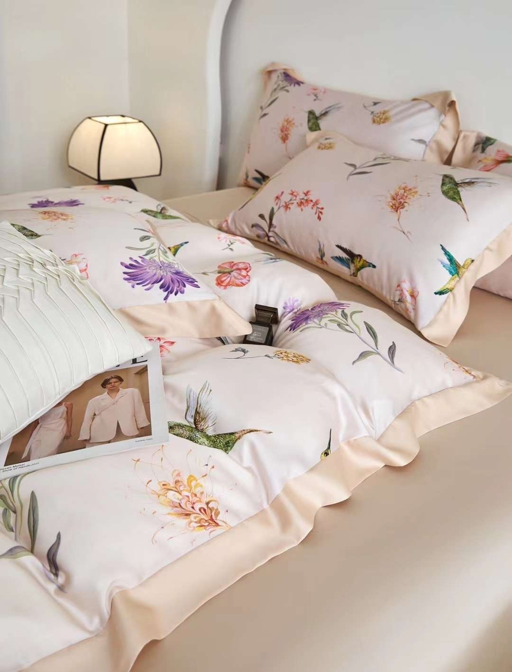 Постельное белье из тенселя Peach Birds