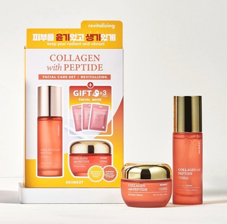 Набор для лица c коллагеном и пептидами Skin627 Collagen with Peptide Facial Care Set (50/50/3*22 мл)