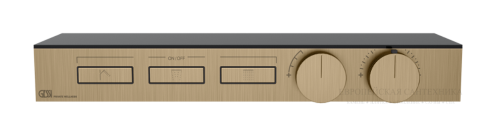 Термостат Gessi HI-FI, с полочкой, скрытая часть, до 3 функций одновременно, цвет Chrome