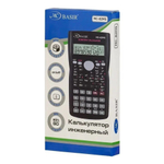 Калькулятор инженерный, 10-ти разрядный, двухстрочный, для студента на ЕГЭ и ОГЭ, 240 функций, черный корпус с крышкой, MC-Basir