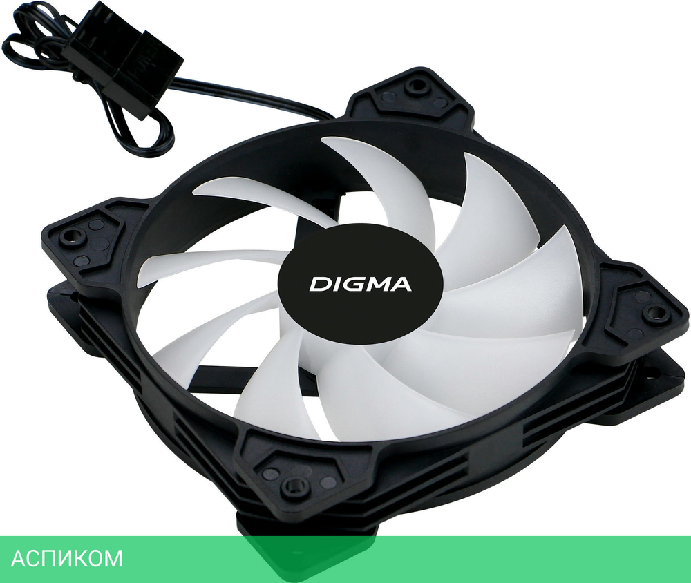 Вентилятор для корпуса Digma DFAN-FRGB1