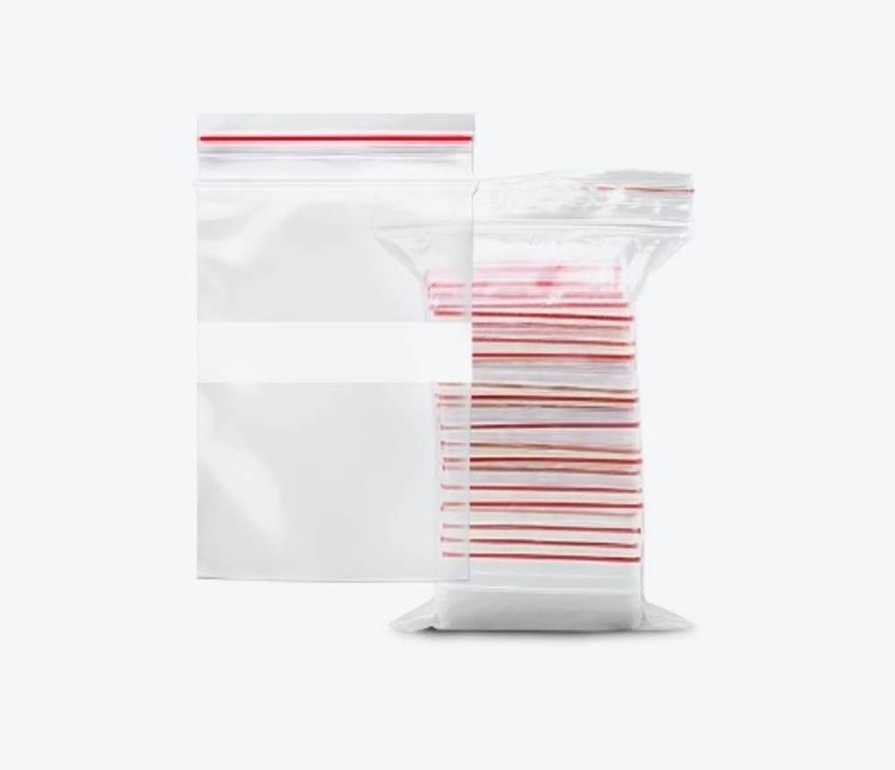 Пакеты Зип Лок с полосой 7х10 см (60 мкм)