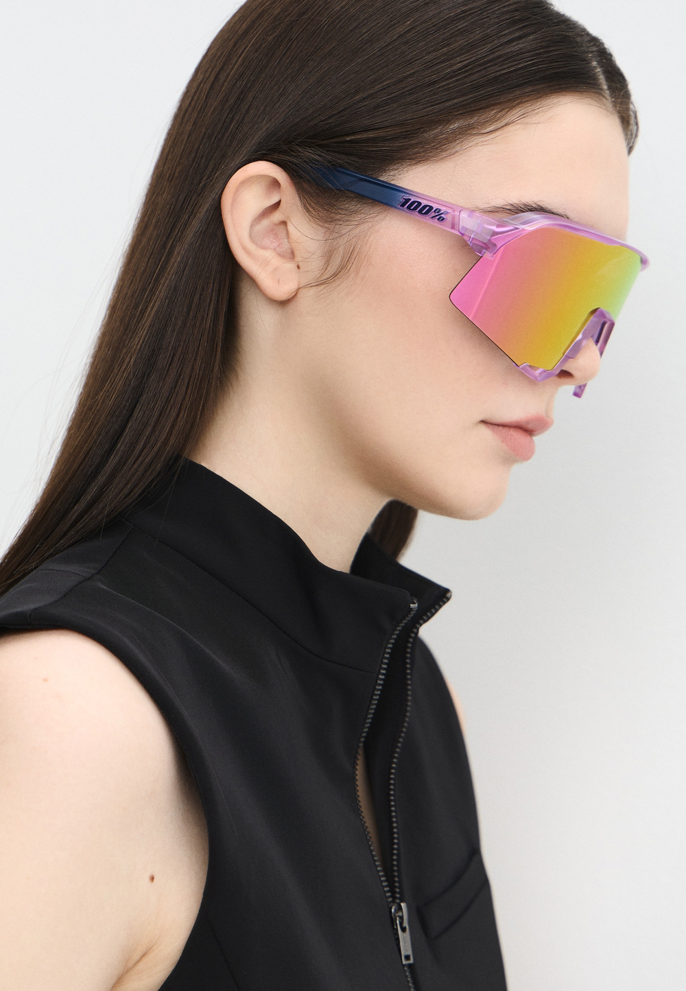 Спортивные очки с диоптриями 100% S3 Toyoko - HiPER Vital Pink Mirror Lens