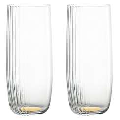 Набор стаканов alice в подарочной упаковке, 370 мл, золотистые, 2 шт.