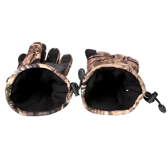 Перчатки Helios охотничьи утепленные КМФ лес р. XL