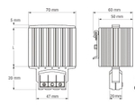 Обогреватель для оборудования PTC HG140-30W, AC/DC 24V