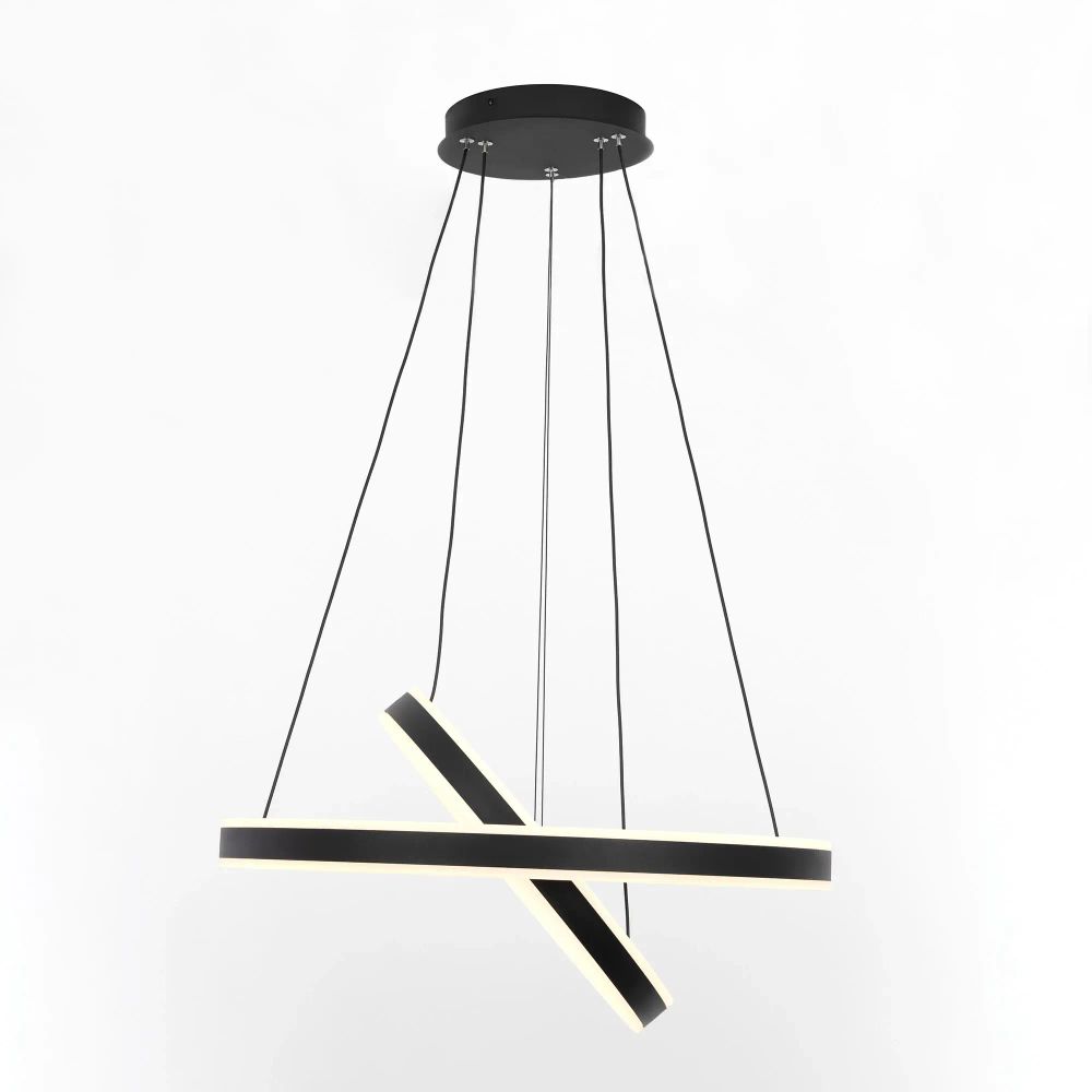 Citilux Дуэт CL719641 LED Люстра подвесная с пультом Чёрная