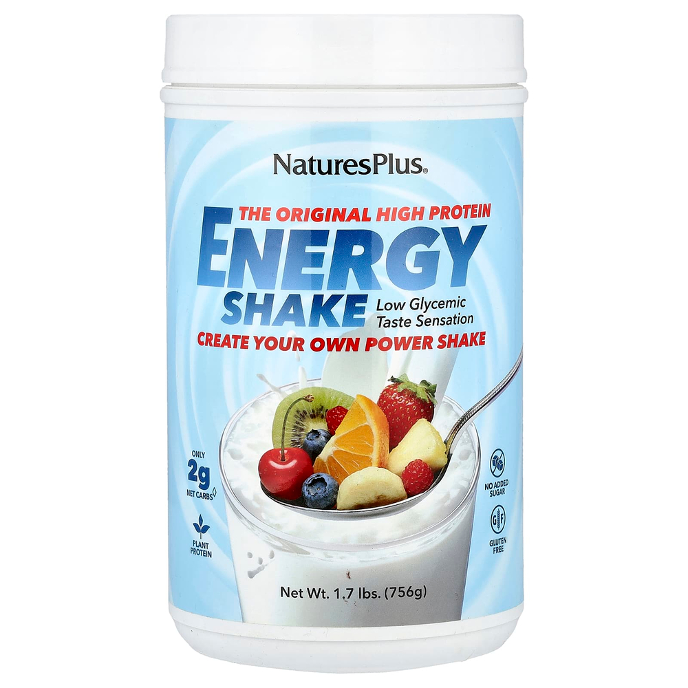 NaturesPlus, Original High Protein, энергетический коктейль, 600 г (1,7 фунта) (756 г)