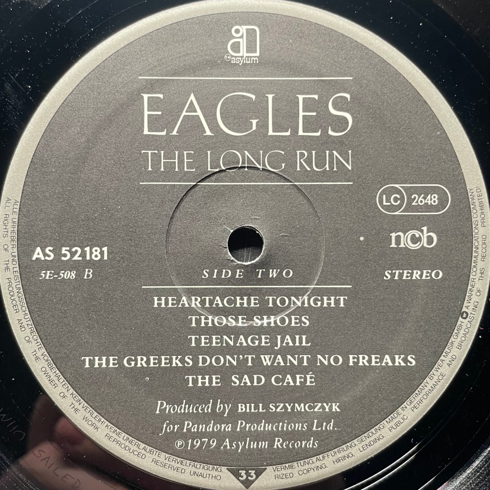 Eagles - The Long Run (Скандинавия 1979г.)