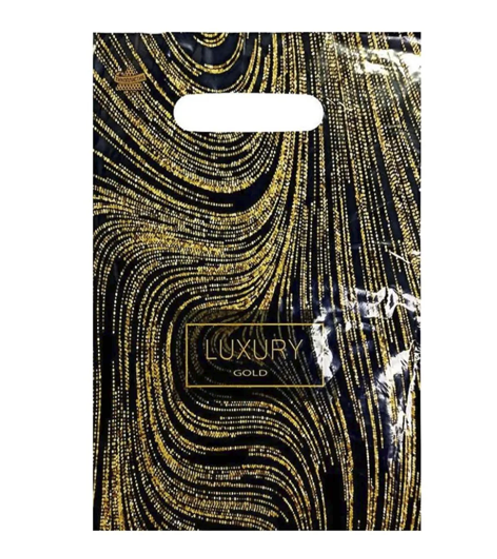 Подарочный пакет "Luxury gold", 20х30 см