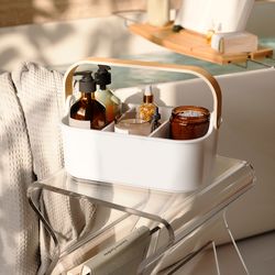 Органайзер Bellwood, 29х17 см, белый/натуральное дерево