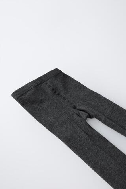 ZARA ОДНОТОННЫЕ КОЛГОТКИ, ЧЕРНЫЙ