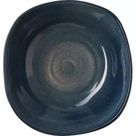 Тарелка глубокая «Пати» фарфор 1,2л серый,синий