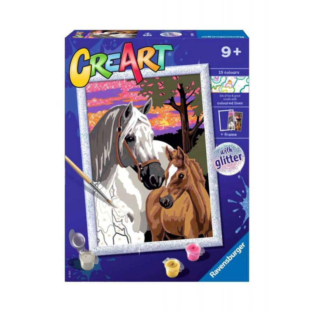 Ravensburger - Книжка-раскраска CreArt Лошади и закат 200528