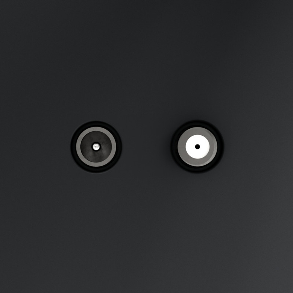 Розетка телевизионная встраиваемая VOLTUM S70 оконечная TV+SAT, (графит)