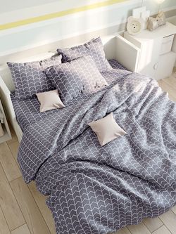 Постельное белье перкаль Сказка "Милашки" 1,5-сп Наволочка 50х70 см 1 шт Простынь на резинке 90x200 см Пододеяльник 145x215 см