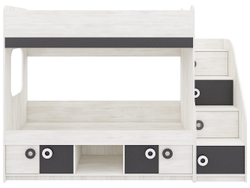 Кровать Ассоль Свет.дерево/Графит