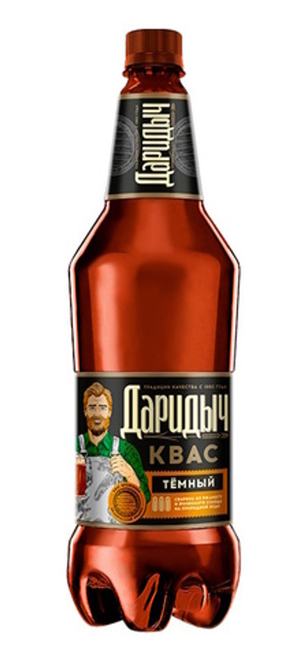 Квас "Даридыч Темный" 1,5л. Дарида