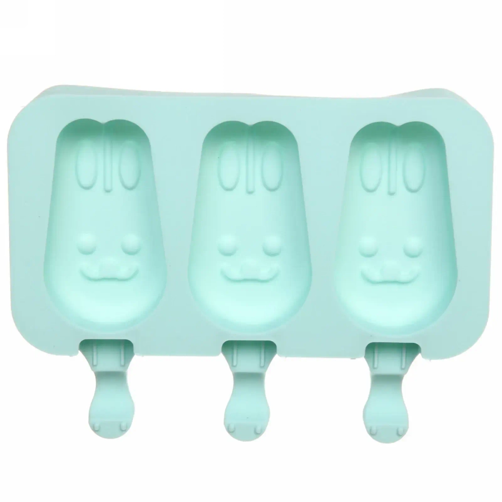 Форма для приготовления мороженого «Зайки» силиконовая 19,5*15см