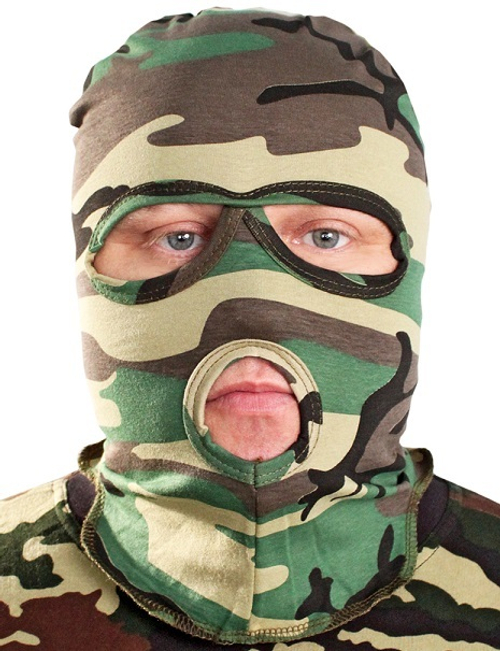 Маска трикотажная ОМОН зеленый КМФ