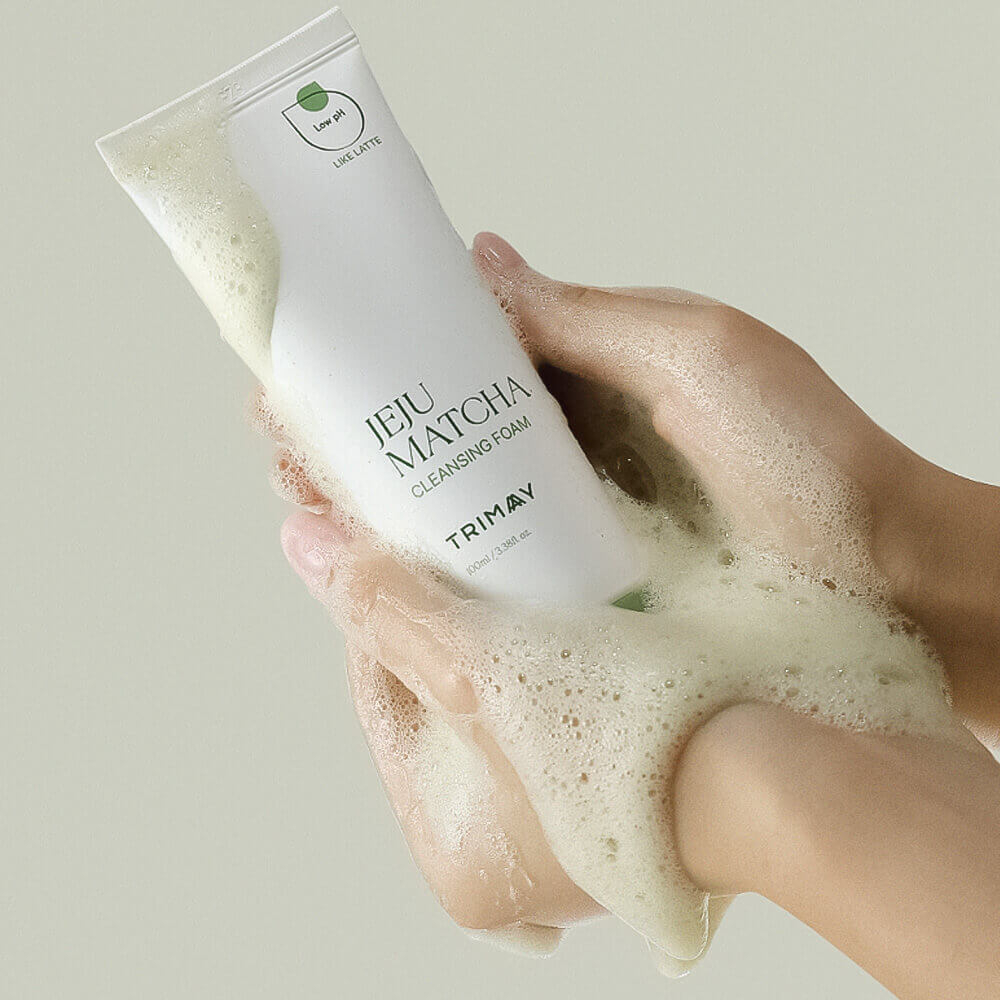 Trimay Jeju Matcha Low pH Cleansing Foam  пенка для умывания с чаем матча для проблемной и чувствительной кожи
