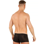 Мужские трусы-хипсы из ткани с текстурой змеиной чешуи Snake Black Boxer (Размер: S) (Цвет: черный)