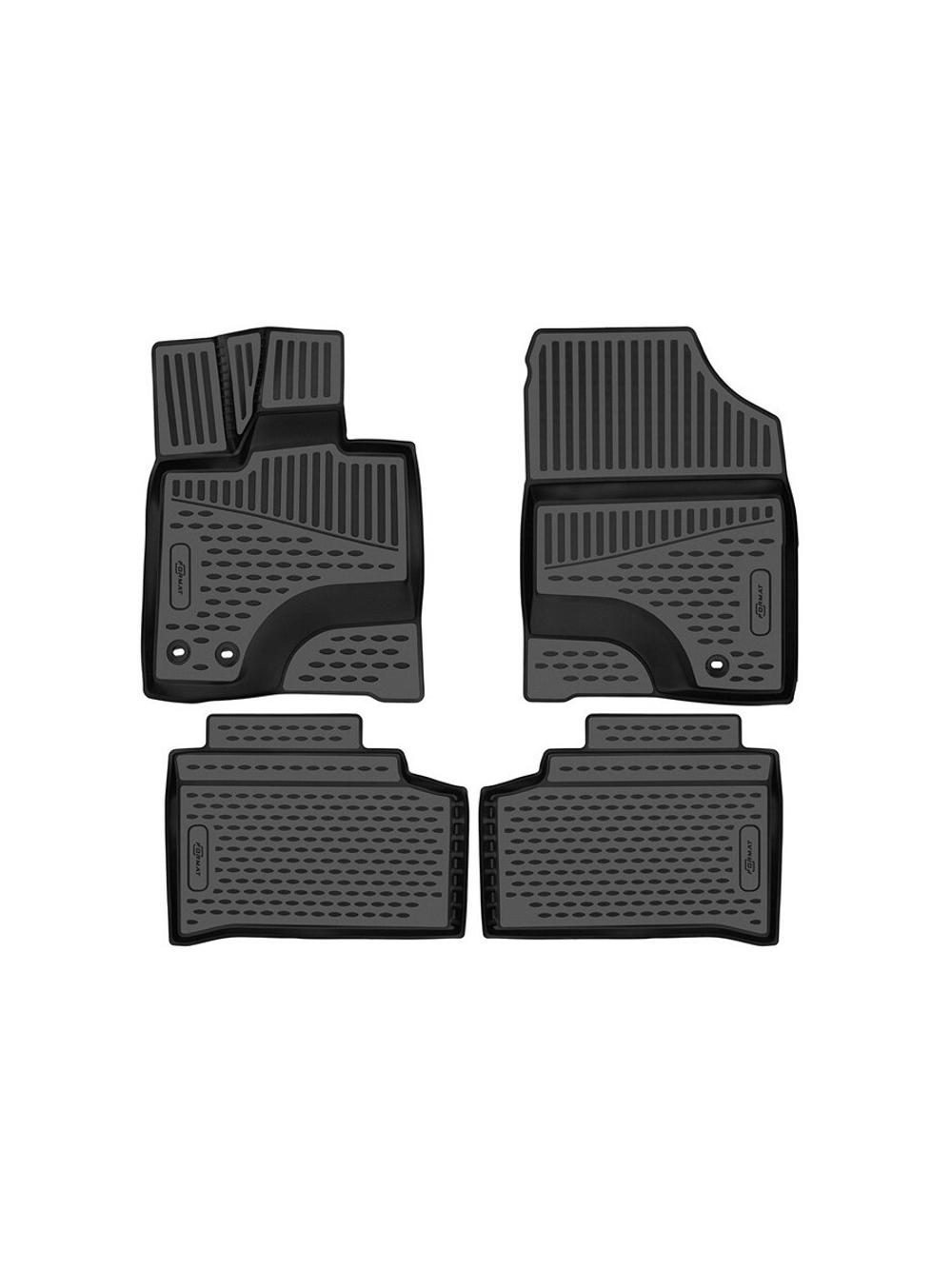 Коврики в салон для CHANGAN UNI-K (I) 2020-, 4 шт. (Повышенная устойчивость, повышенная износостойкость) FORMAT.3DA67031210K