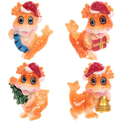 Магнит «Новогодний Дракон» 4,5*3 см, микс