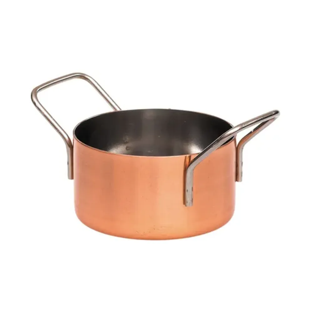 Кастрюля для подачи 12,2 см h7,6 см 870 мл круглая Copper нерж. цвет медь P.L. Proff Cuisine