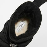 Замшевые полусапоги INUIKII 75204-004 Sneaker Classic Low Platform Black на меху