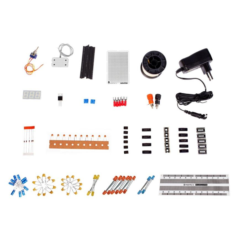 Электронный конструктор Амперка «Электроника для начинающих. Часть 2» (третье издание) Рекомендуемый возраст: 10+