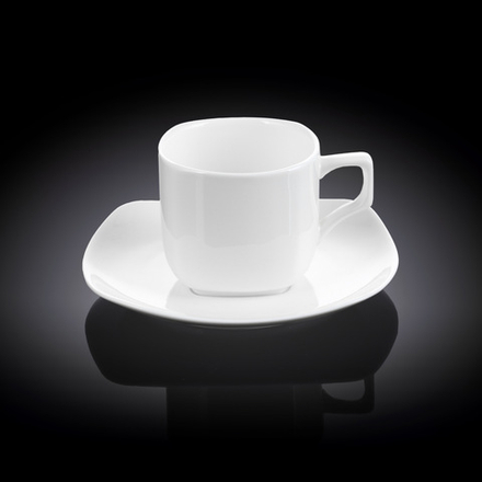 Набор из 4-х чайных чашек с блюдцами 200 мл WL‑993003/4C
