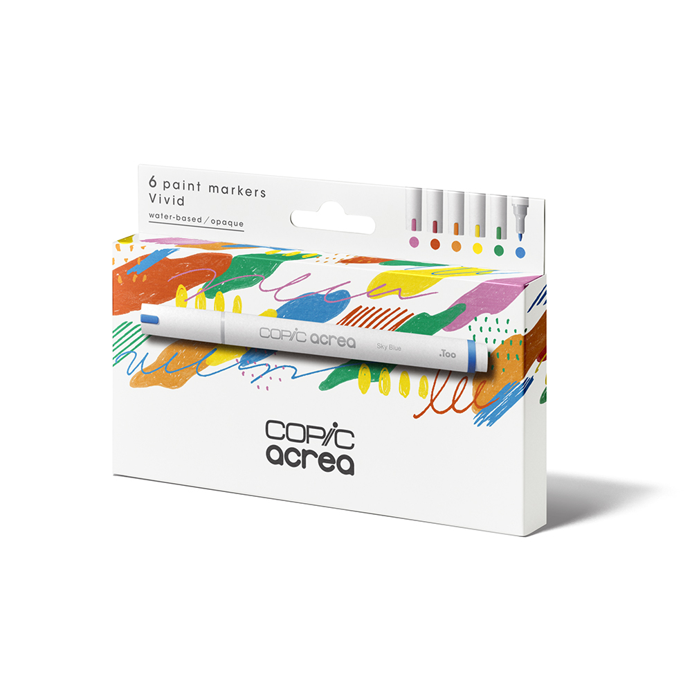 Акриловые маркеры Copic ACREA набор из 6 цветов