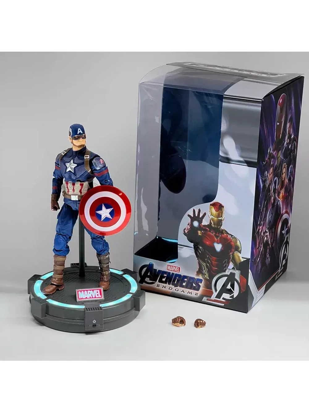 Фигурка игрушка Капитан Америка Марвел ZD Toys 1606-17 свет