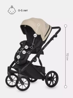 Коляска 3 в 1 Riko Basic Montana Ecco