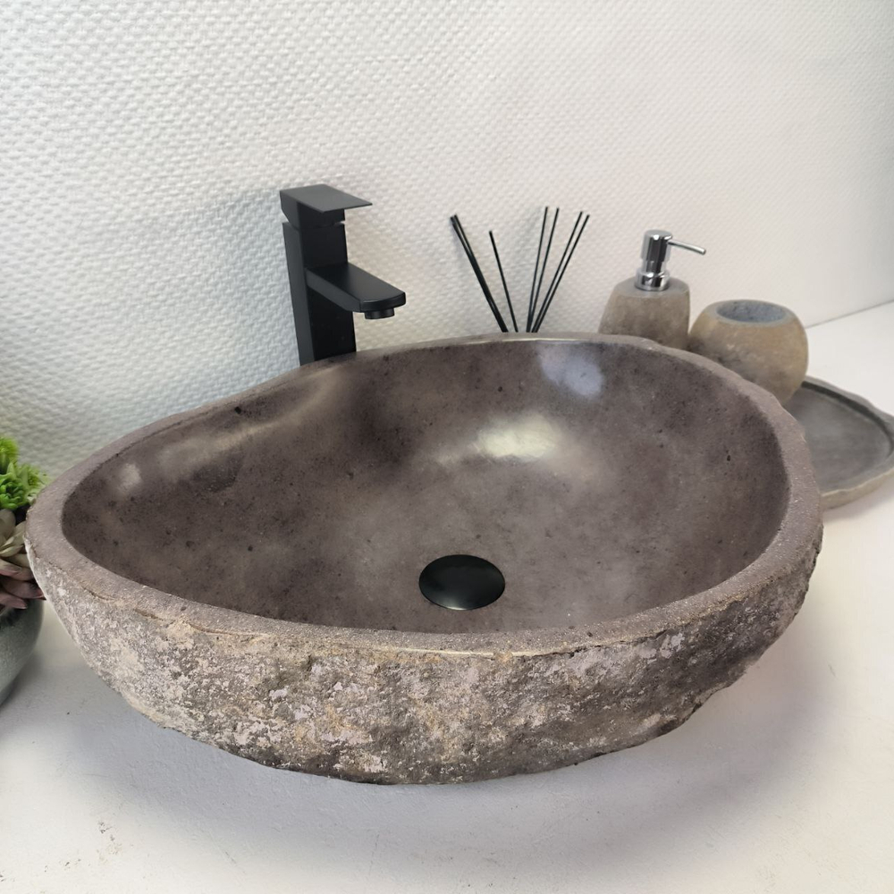 Раковина из речного камня RS-63421 (54*45*15) 0123