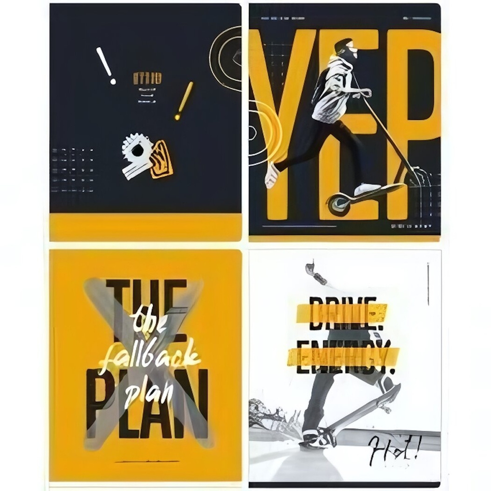 Тетрадь А5 40л. клетка "Orange mood" (BG)