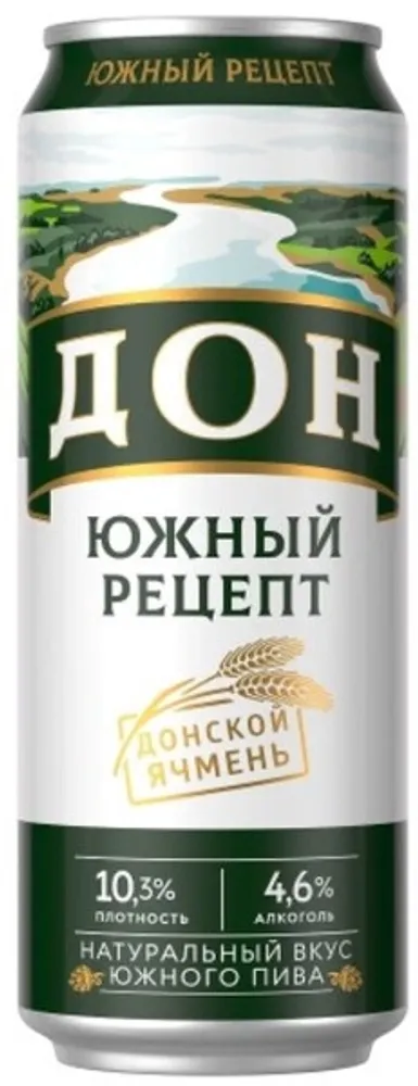 Пиво Дон Южный Рецепт / Don Yuzhnyj Recept 0.45 - банка