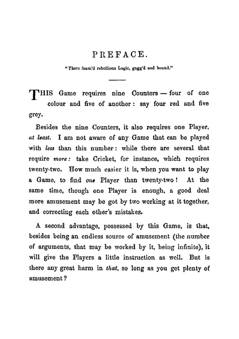 The game of logic | Lewis Carroll