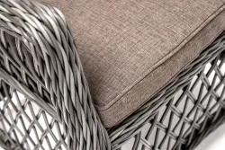 "Эспрессо-80 L" обеденная группа плетеная, цвет графит