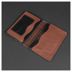 Кожаная обложка на паспорт «Комплект Лев и Львица»