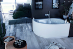 Акриловая ванна Aquatek Вирго 150x100 асимметричная, правая, с каркасом и экраном, без гидромассажа