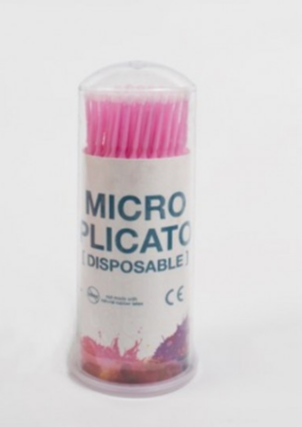 Микробраши в тубе (розовые, 2 мм)