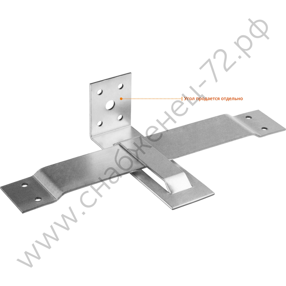 ЗУБР СОС-2.0 40х250(190) х 2 мм, скользящая опора для стропил, пластина (310166-190)